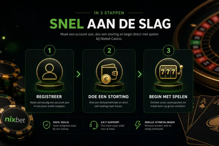 In 3 stappen van aanmelden naar spelen